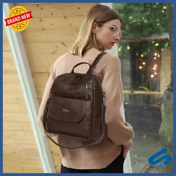 PU Leather Backpack Purse for Women Multipurpose Travel Handbag Shoulder Bag main image 5